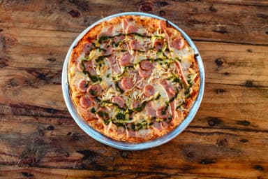 Pizza Chorizo Pollo Jamón
