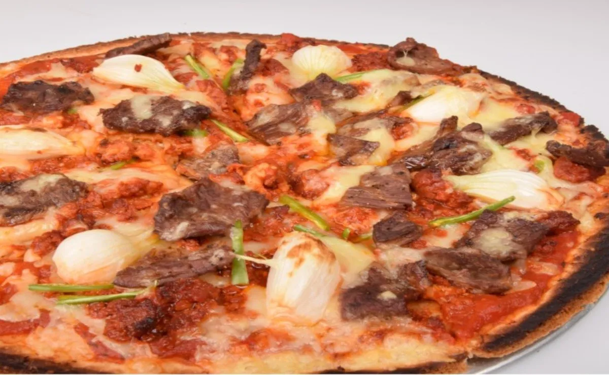 Pizza  de carne asada
