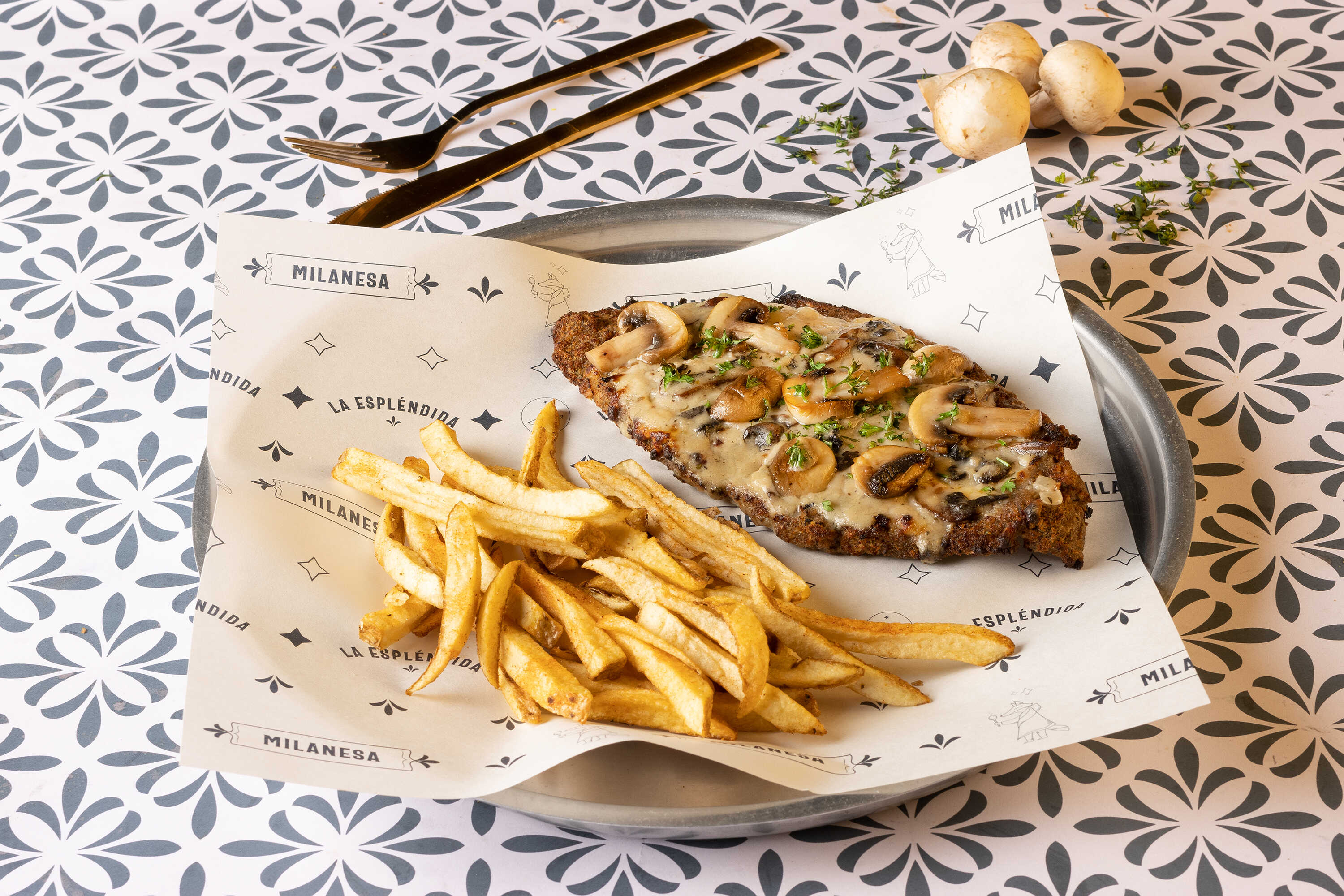 Combo Milanesa Funghi