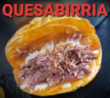 Quesabirria Maiz + Jugo Mediano de birria