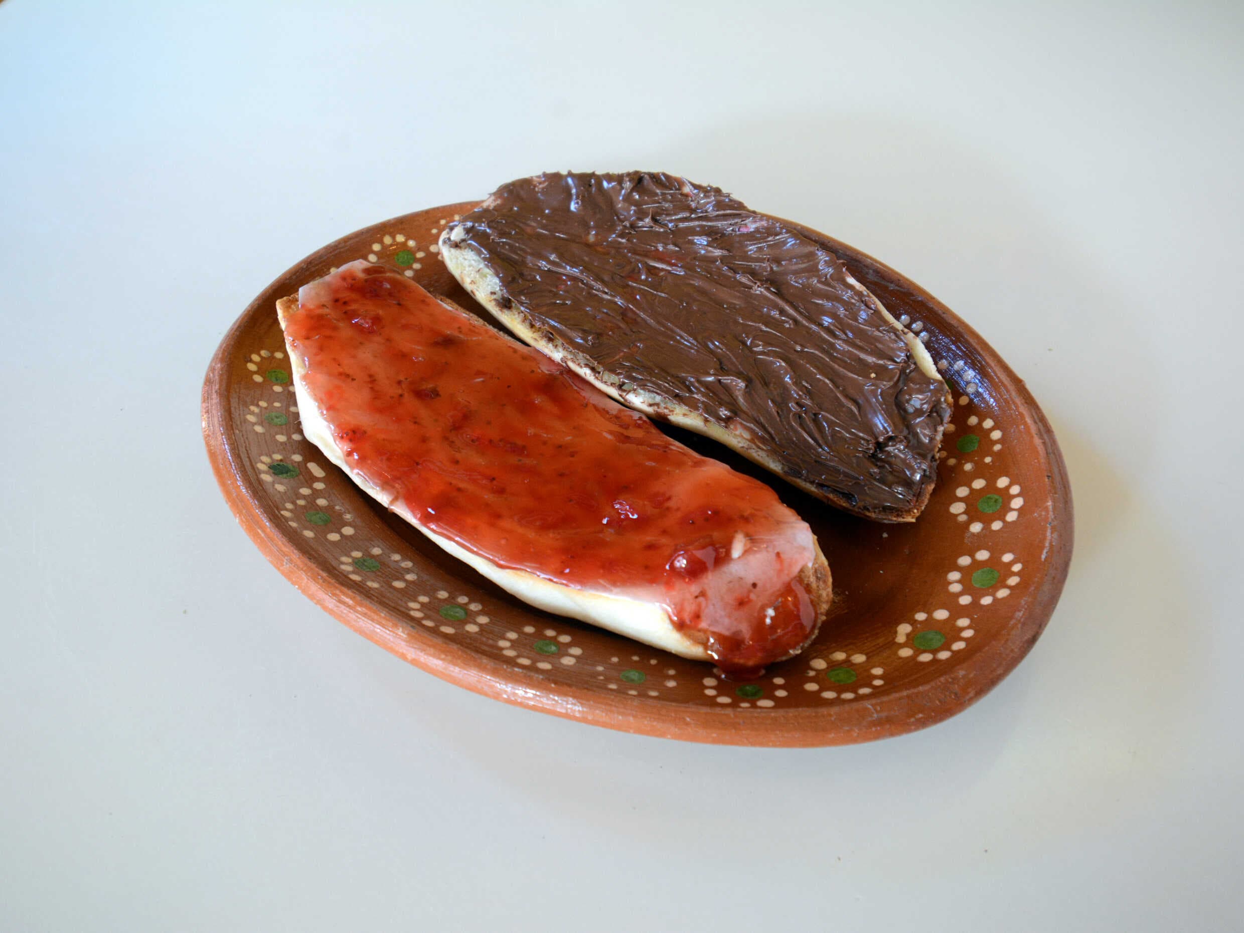 Mollete de Cajeta