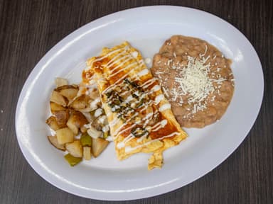 Omelette de rajas poblanas