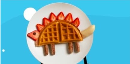Dinosaur Waffle