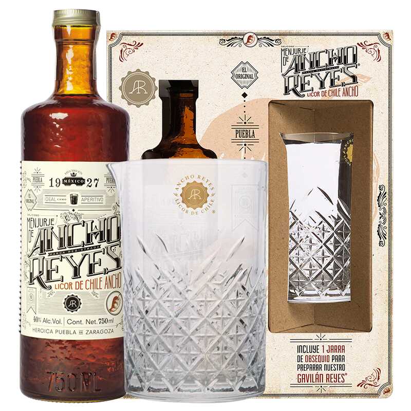Licor De Chile Ancho Los Reyes .750 C/Garrafa De Cristal