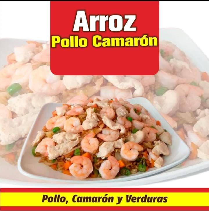 Arroz Pollo Camarón Pequeño 2 Personas