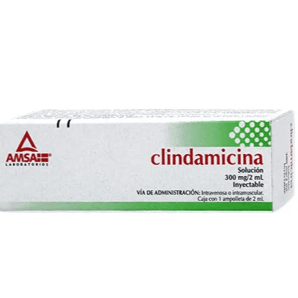 Clindamicina 300 mg 1 Ampolleta de 2 mL
