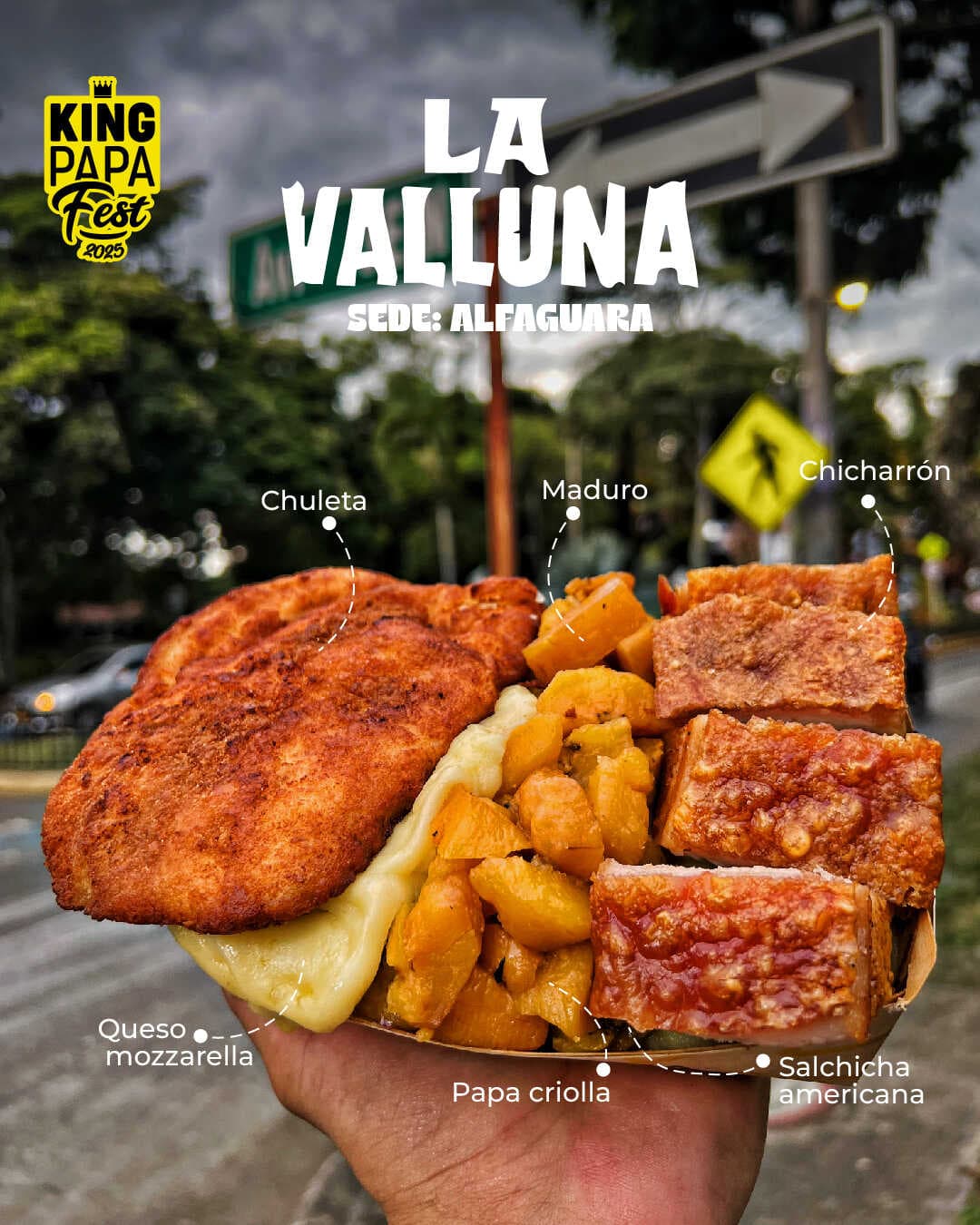 Combo La Valluna + 2 bebidas 250ml 👑🟡⚫