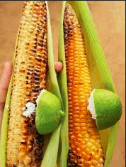 Elote Entero con Sal y Limón
