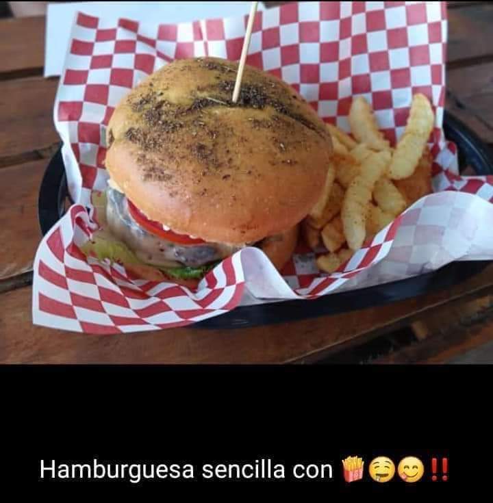 Combo 4. Hamburguesa + papas + 1 dedos + 1 bebida