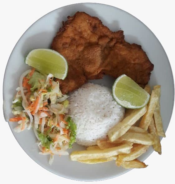 Chuleta de Pescado con Sancocho