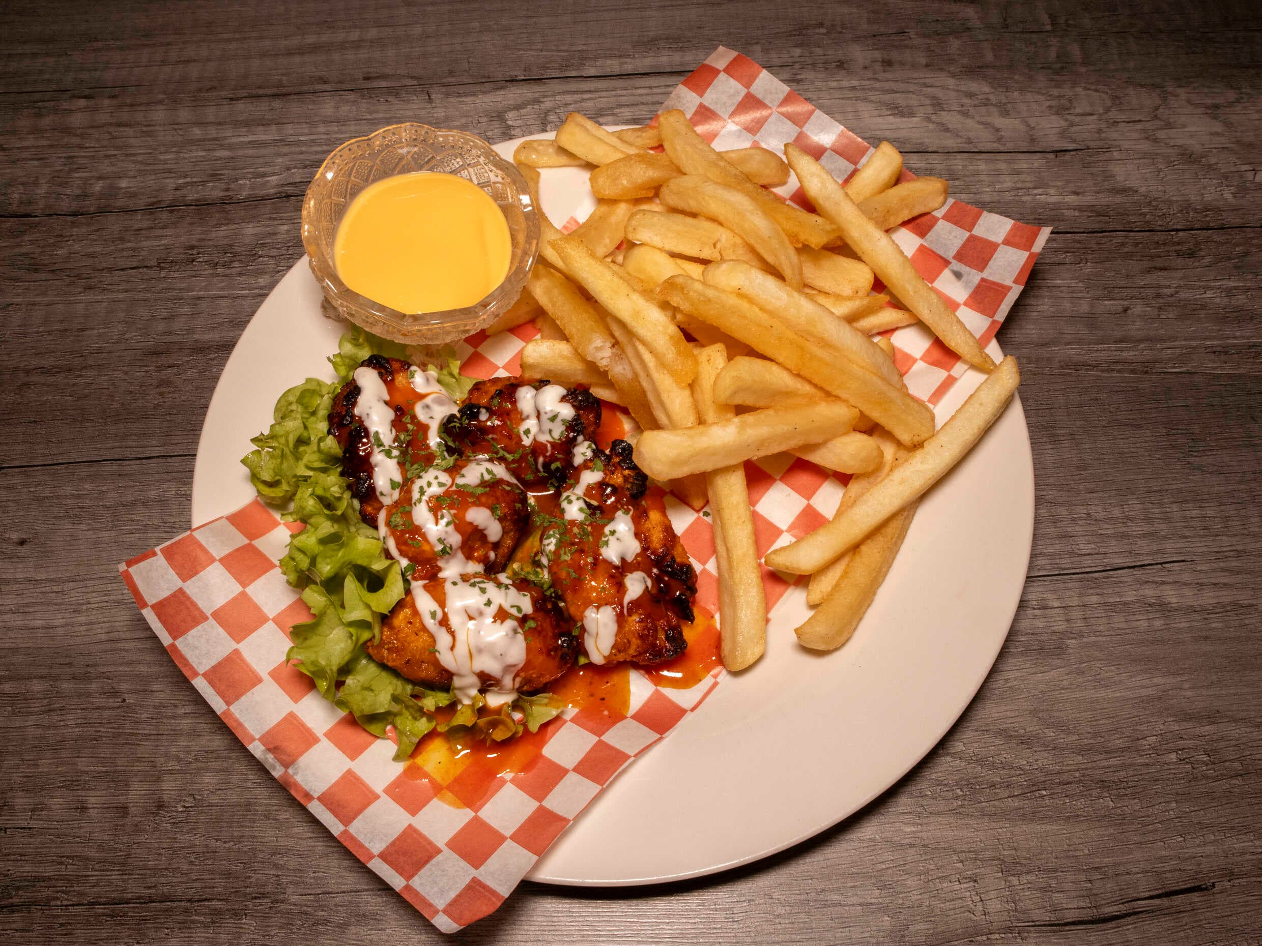 Boneless con papas