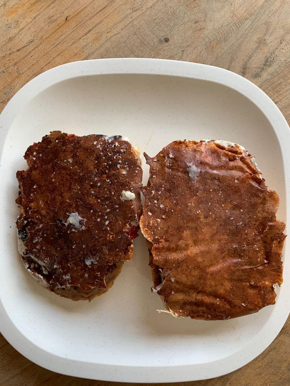 Mollete de Tinga de Pollo y Rajas