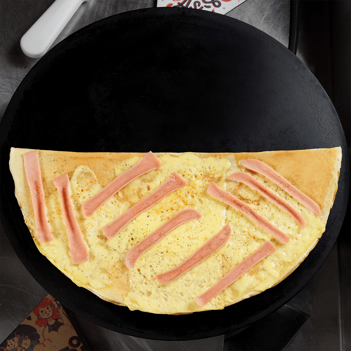 Crepe Queso y Jamón