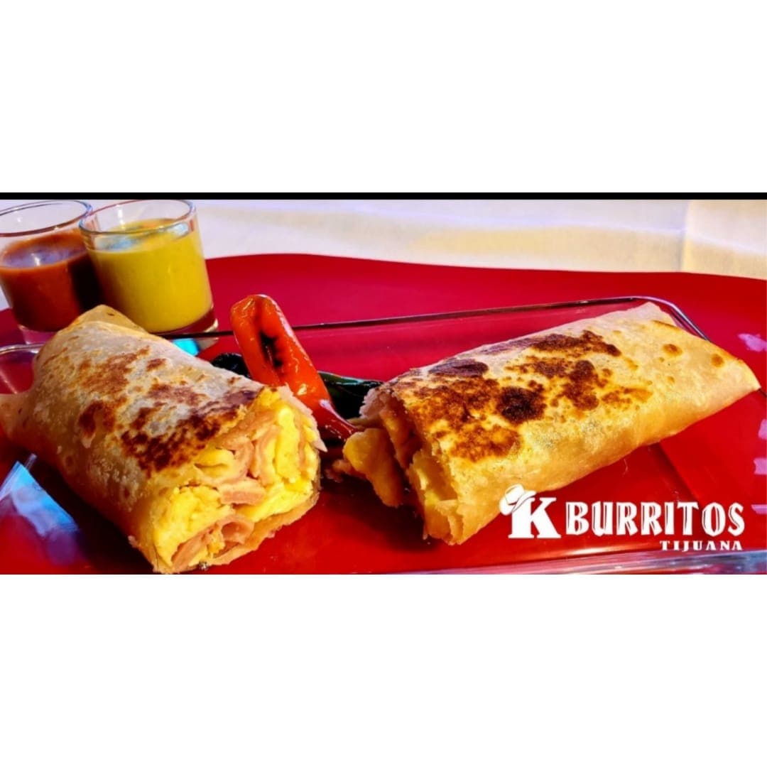 2 BURRITOS Chicharrón y Frijol C/Queso+Coca350mlt