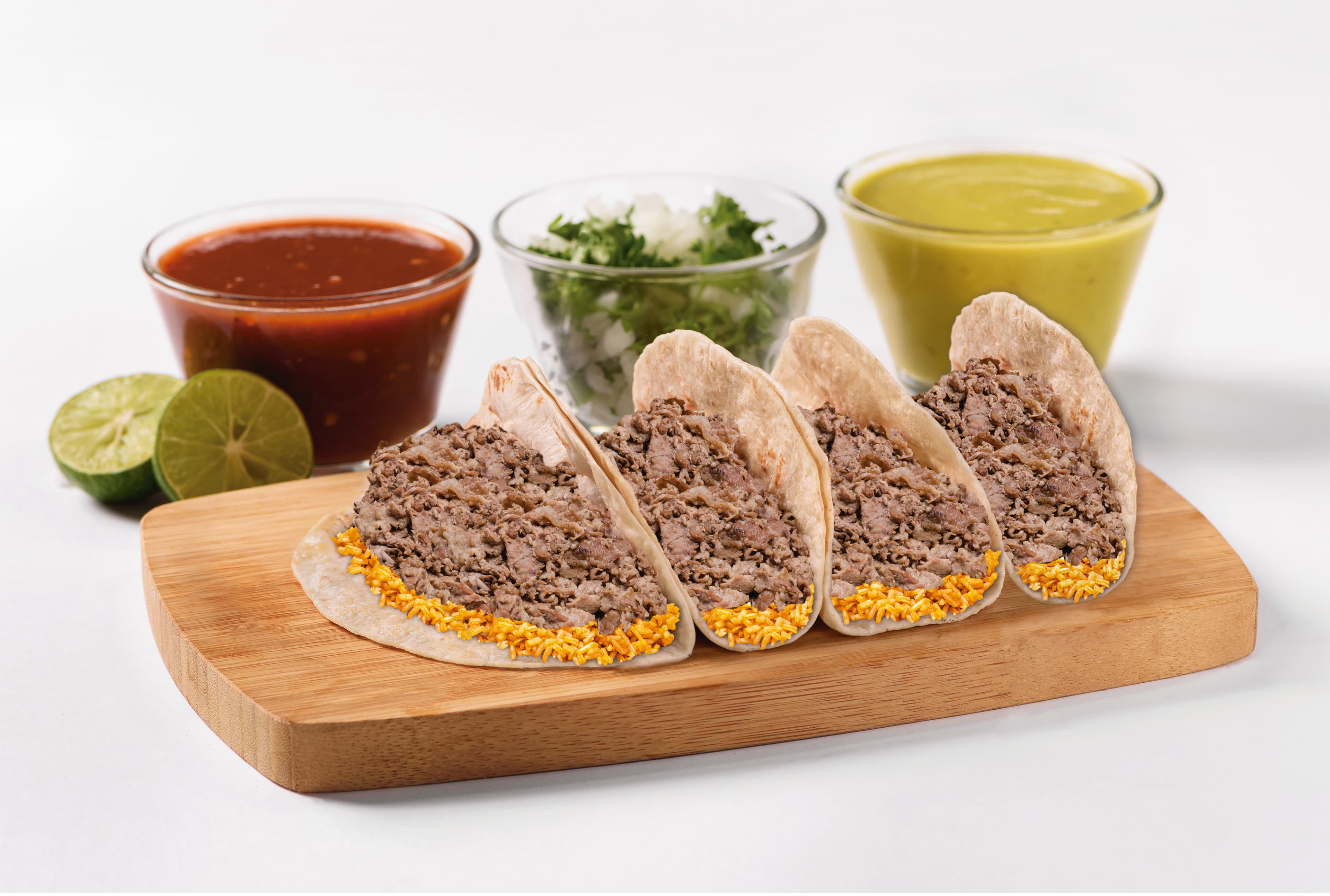 4 Tacos de Carne Asada