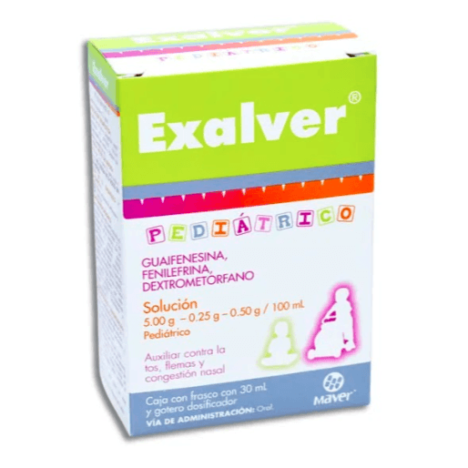Exalver Solución Oral Pediátrica frasco con 30mL.