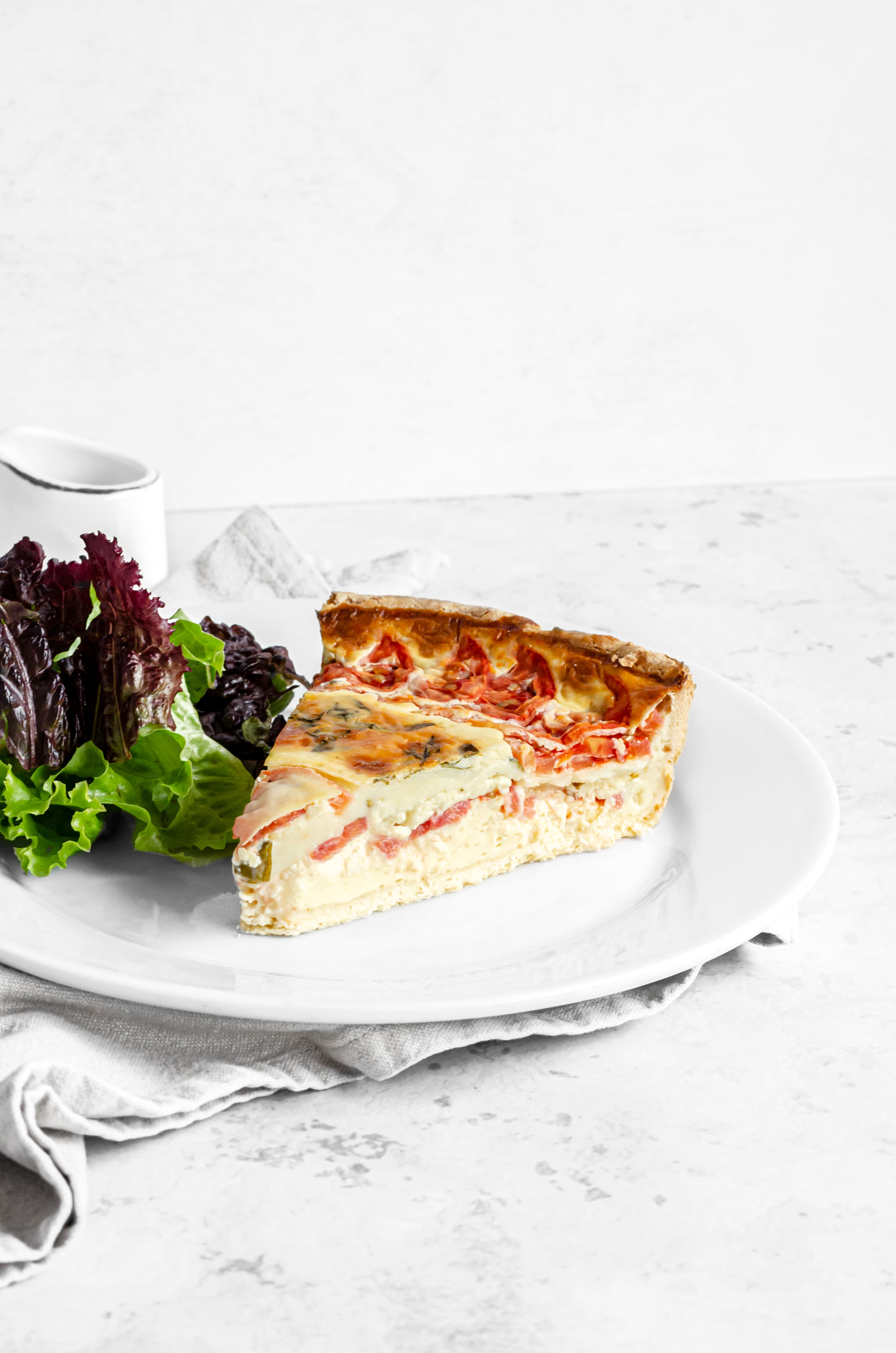 Porción de Quiche Caprese