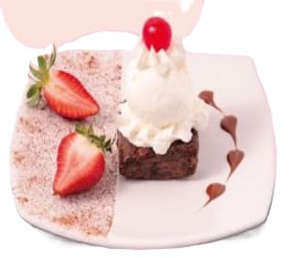 Brownie con Helado