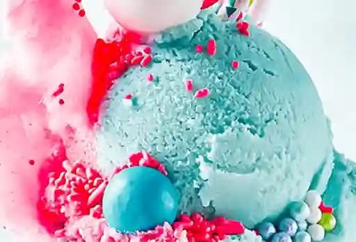 Helado de Crema de Chicle Rosa y Chicle Azul 1 L