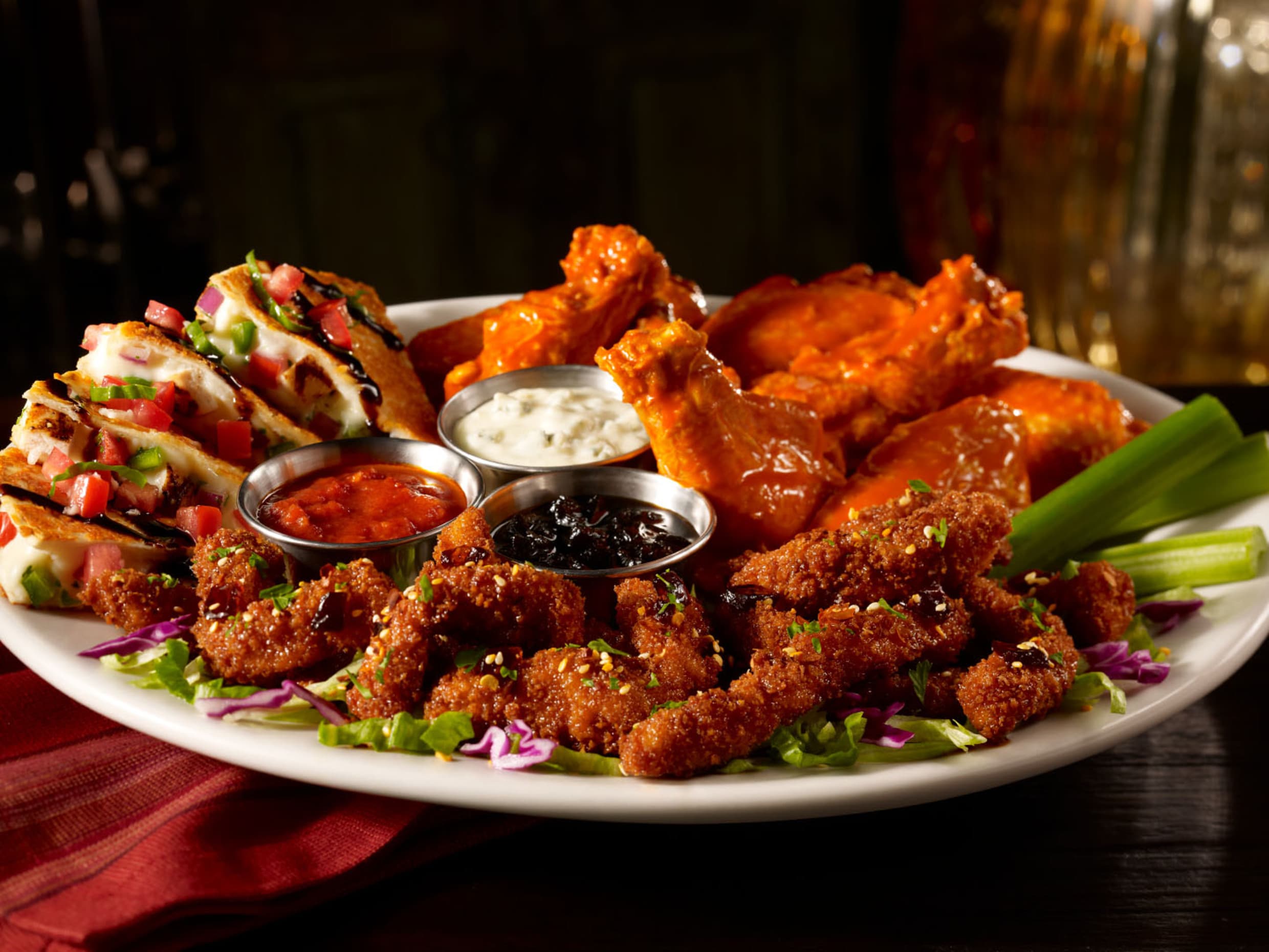 Triple Chicken Sampler