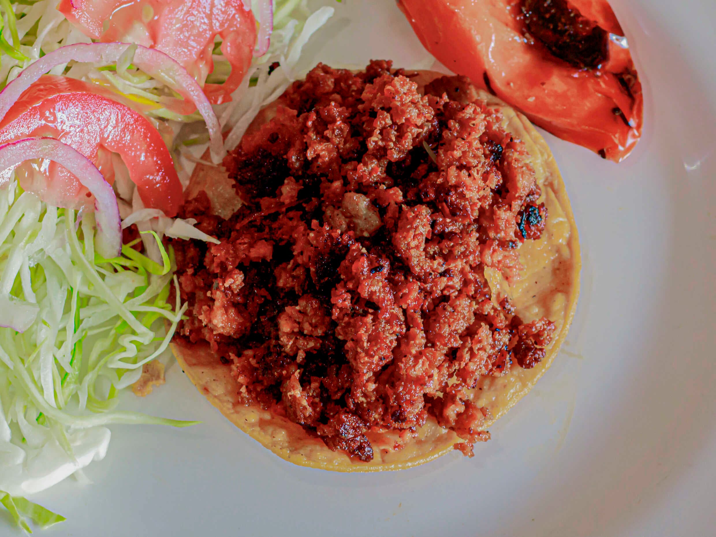 Tostada Chorizo