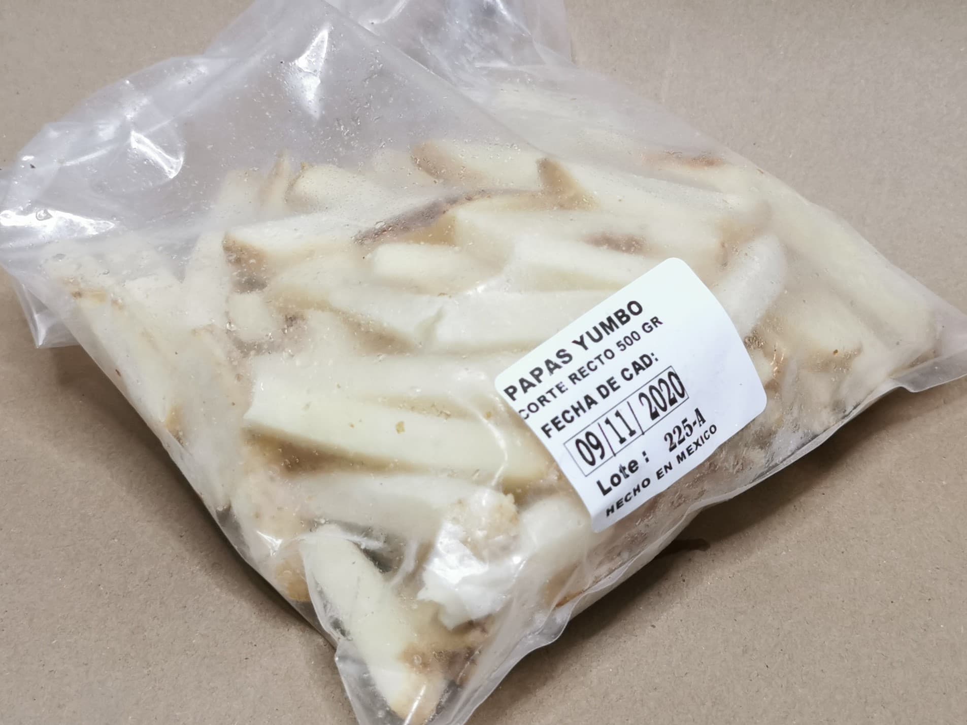 Papa Jumbo Corte Recto 500 Grs (CORTE GRUESO)