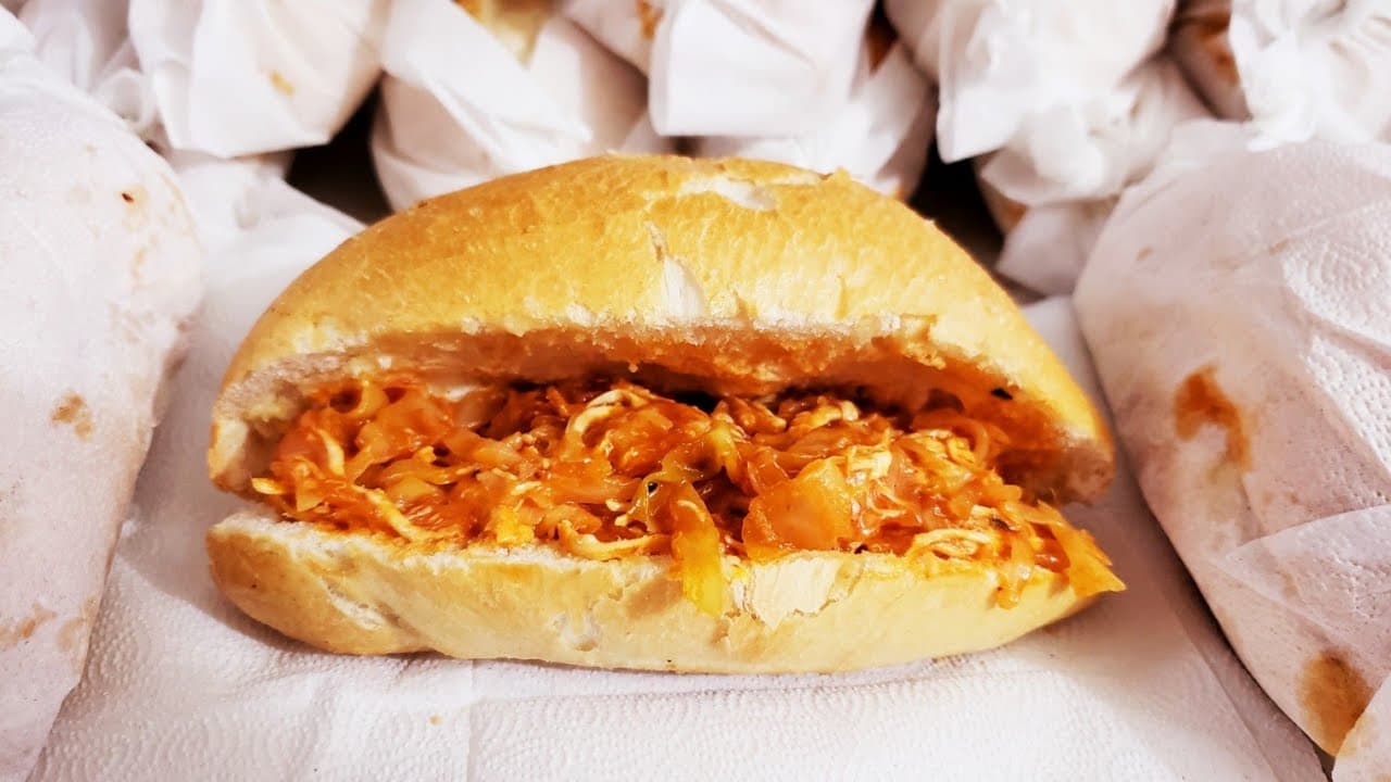 Torta de tinga de pollo