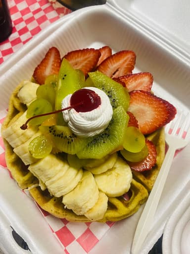 Waffle FRUTAL con base NUTELLA