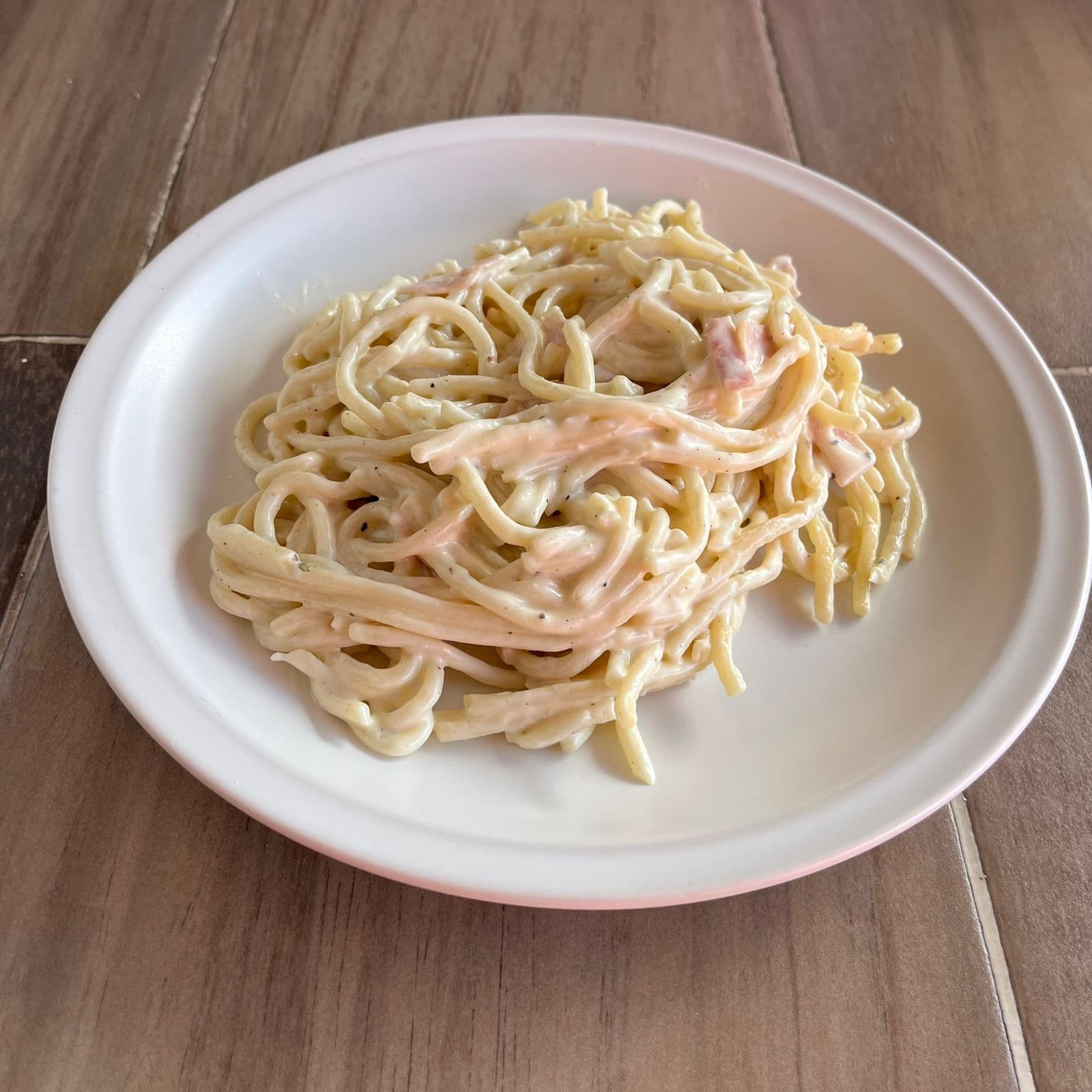 Espaguetti a la crema