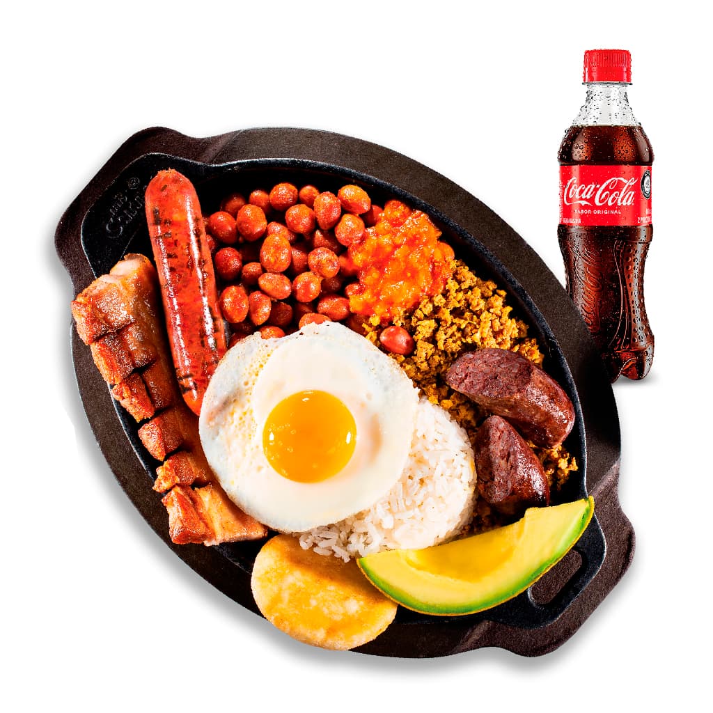 Bandeja Paisa + Coca Cola