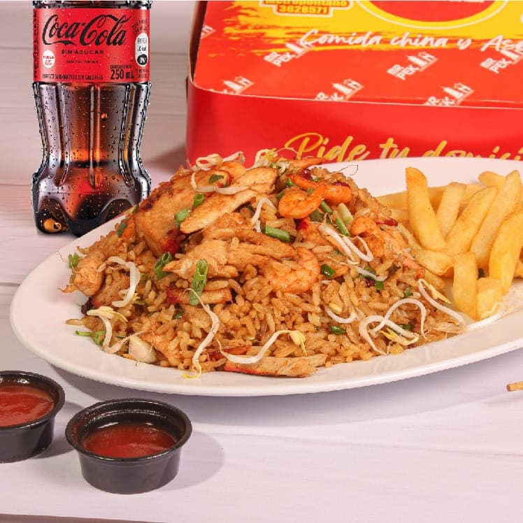 Combo Arroz Especial Personal + Papas + Bebida