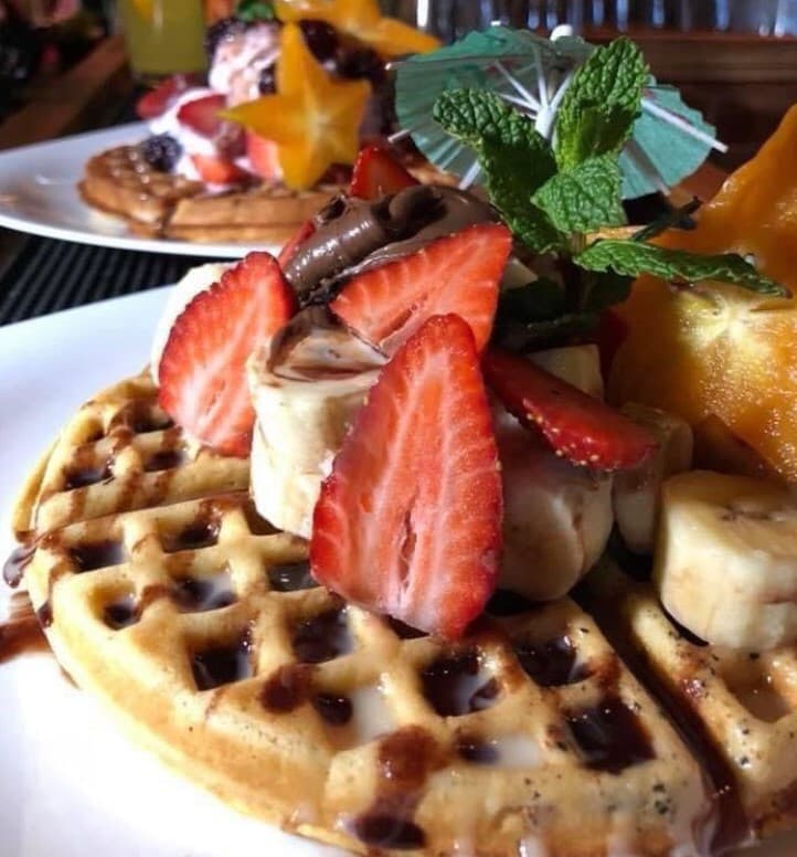 Waffles Plátano Nutella