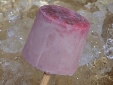Paleta de Fresas con Crema