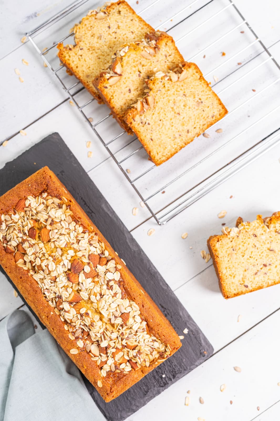 Torta Integral Vainilla con frutos secos Porción