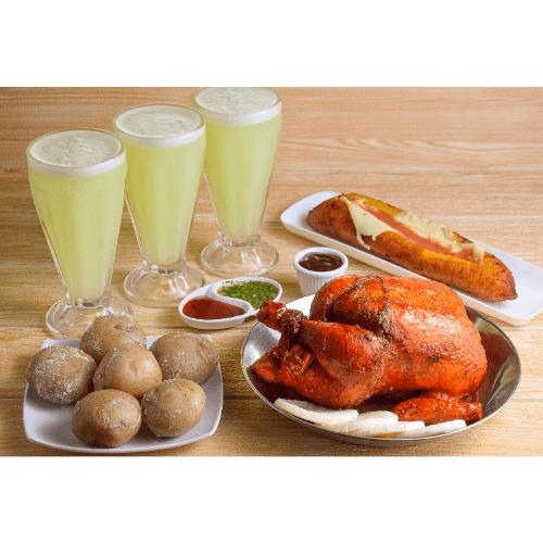 Pollo Asado o Frito + Papa + Platano + Limonadas