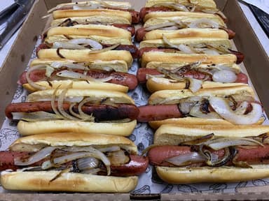 Hotdog 3 Quesos con Papas