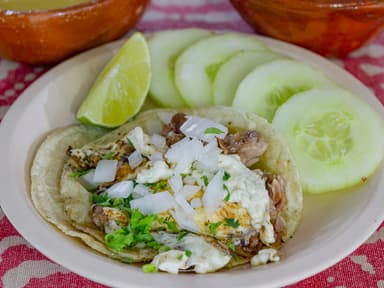 Taco Suadero c/queso