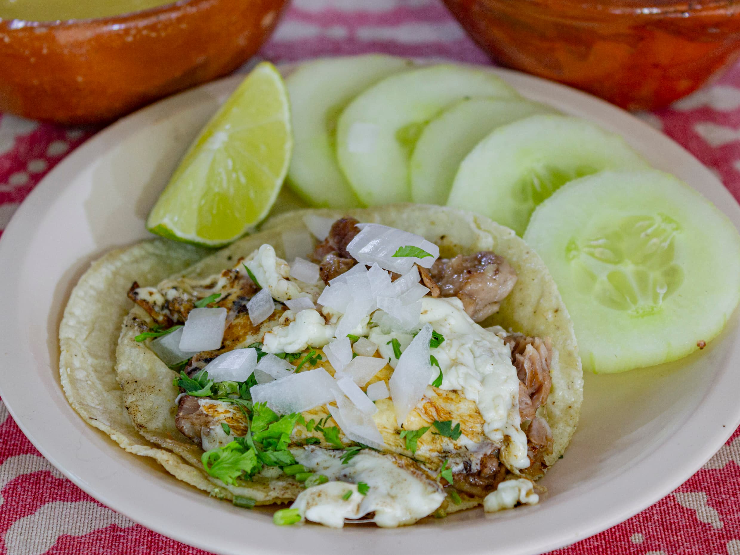 Taco Suadero c/queso