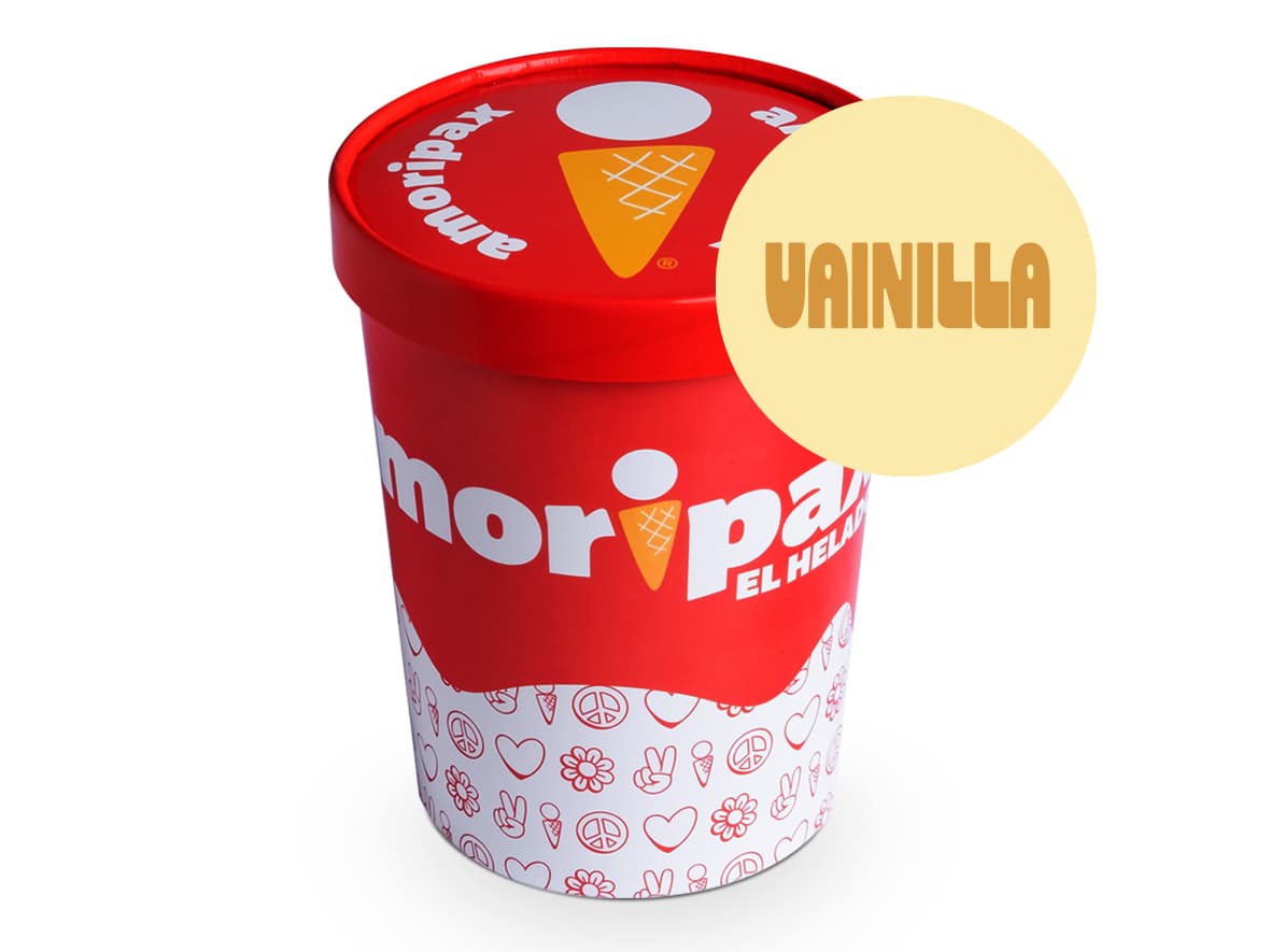 Bote Helado Vainilla Amoripax 950 Ml