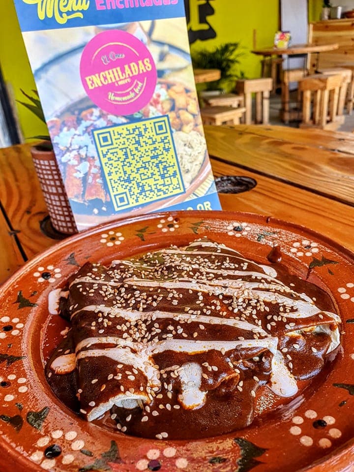 Enmoladas de pollo