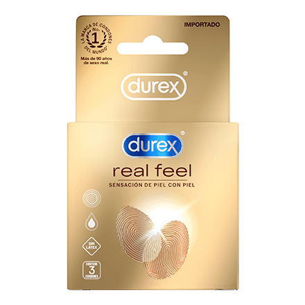 Preservativo Real Feel Durex Caja 3 Uds