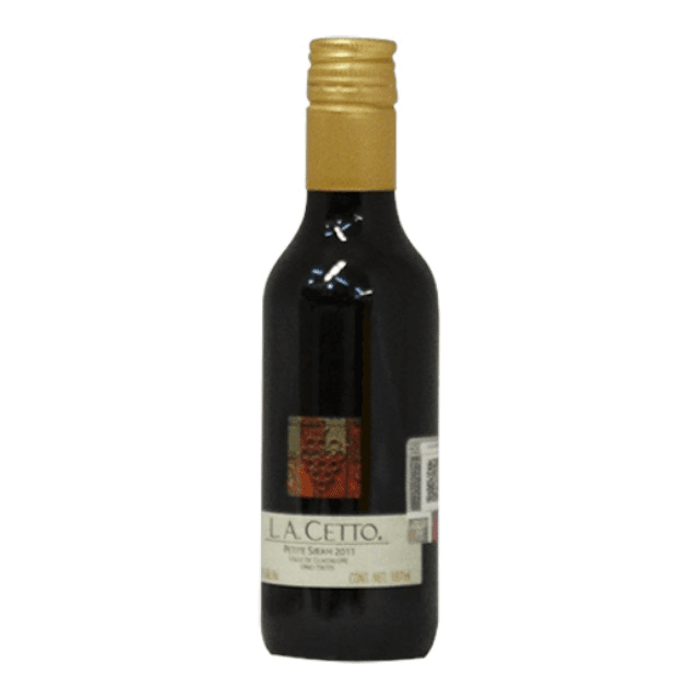 VINO TINTO LA CETTO PETIT SYRAH 187 ML