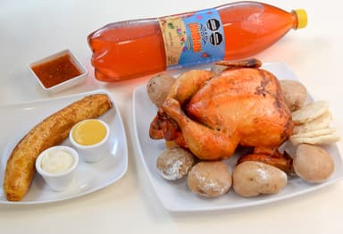1 Pollo Asado + Platano + Gaseosa