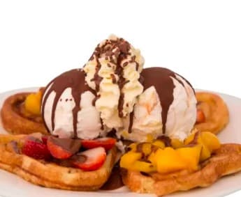 Waffle Corazón Chocolate