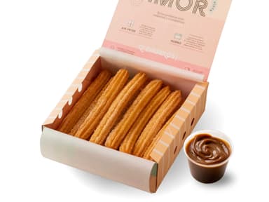 Churros Glaseados 18 uds y Pote de Manjar