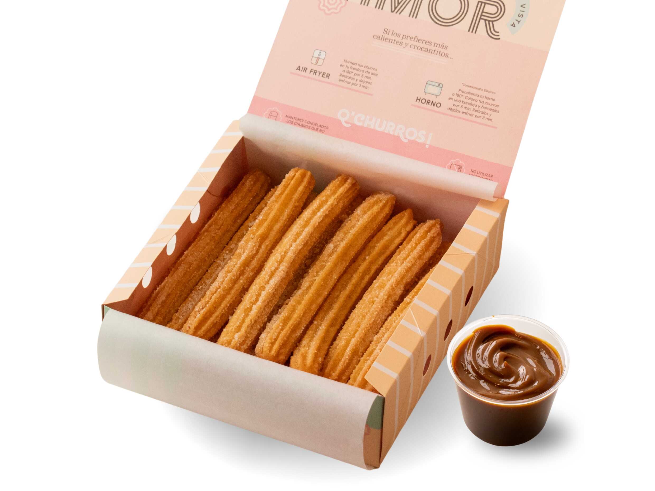Churros Glaseados 18 uds y Pote de Manjar