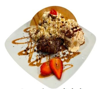 Brownie con Helado