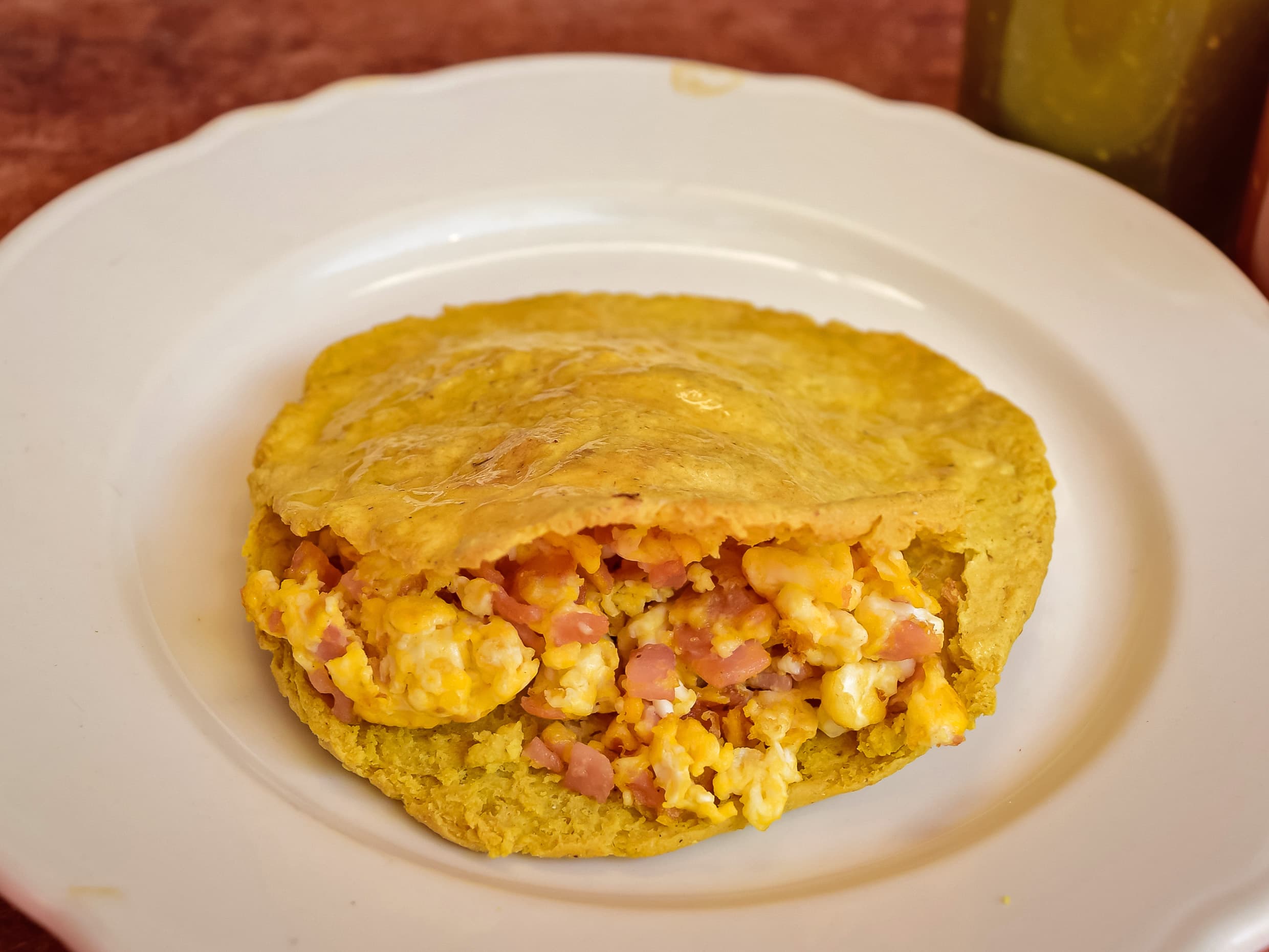 Gordita de Maíz Huevo con Jamón