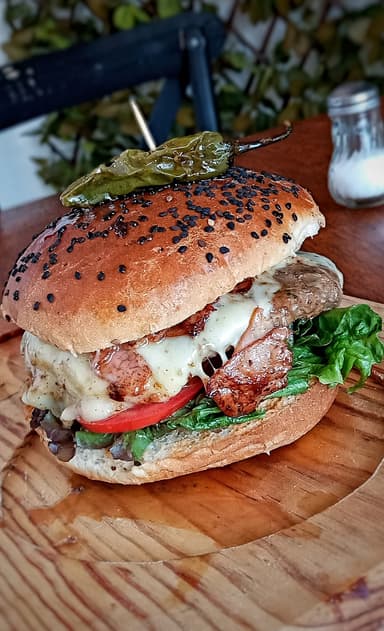 Hamburguesa de Arrachera