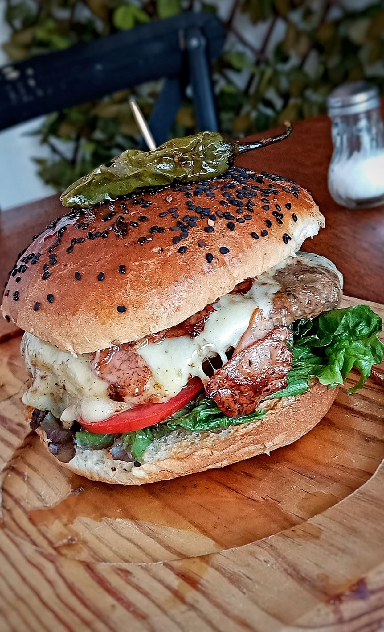 Hamburguesa de Arrachera